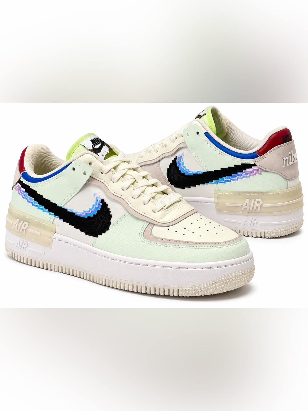 Nike Air Force 1 Shadow SE Pixel Barely Green Sneakers Women 11